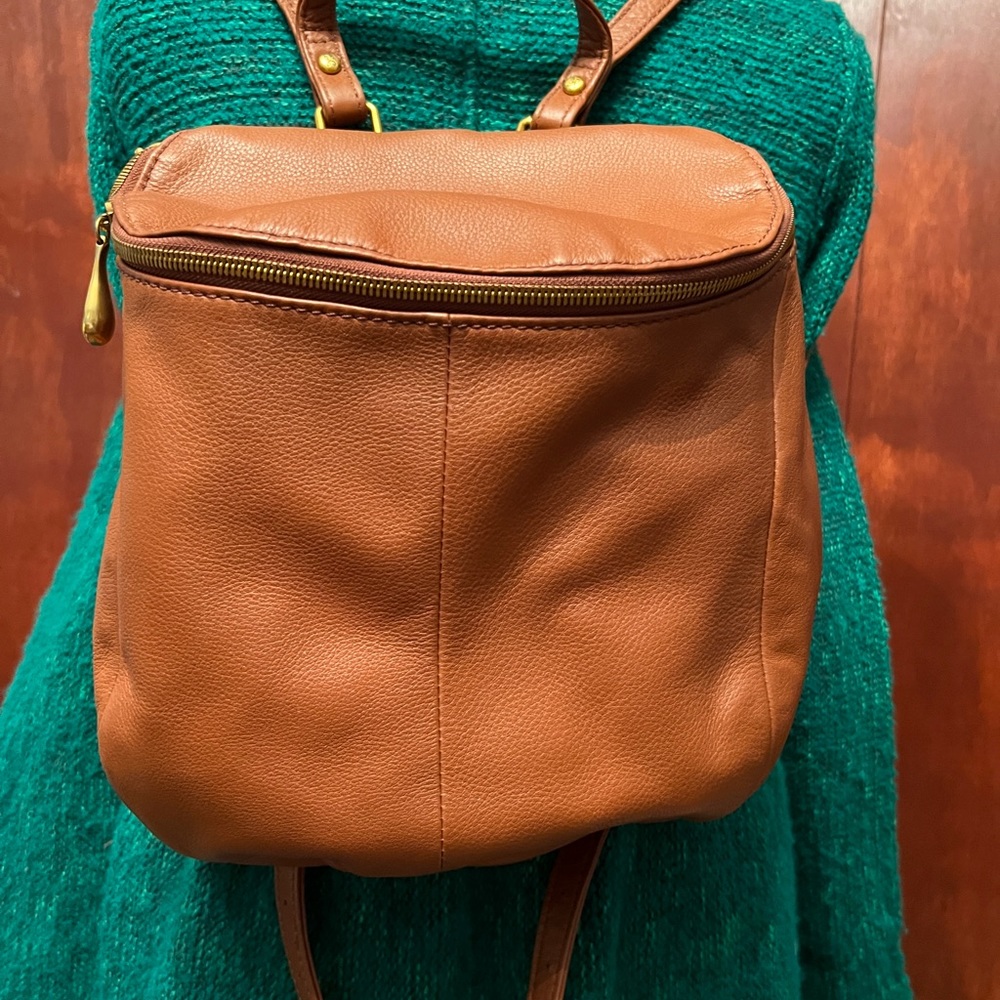 Hobo Brand River Backpack Toffee Color Soft Leather, Carried Once VGUC